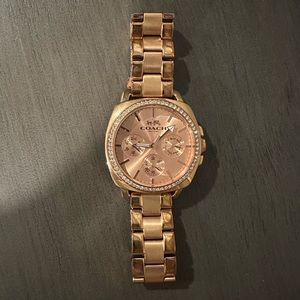 Rose gold Coach Watch